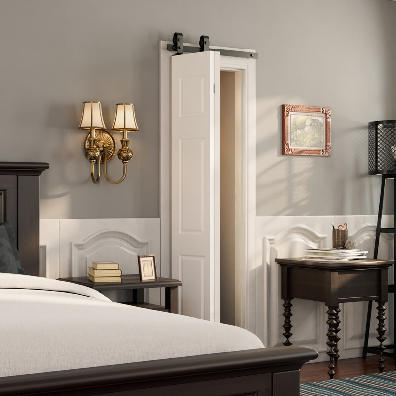 ATT Top Mount BiFold Sliding Single Barn Door Hardware & Reviews Wayfair